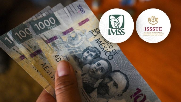 Pago de aguinaldo para pensionados del IMSS e ISSSTE en México.