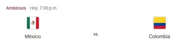 MEXICO VS COLOMBIA A QUE HORA DONDE VER EN VIVO PARTIDO AMISTOSO