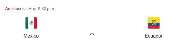 mexico vs ecuardo en vivo a que hora ver en donde partido amistoso