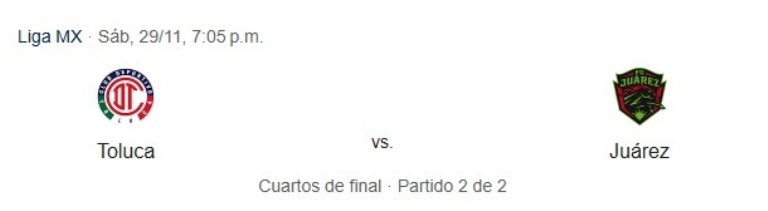 toluca vs juarez en vivo a que hora ver en donde partido de vuelta liga mx