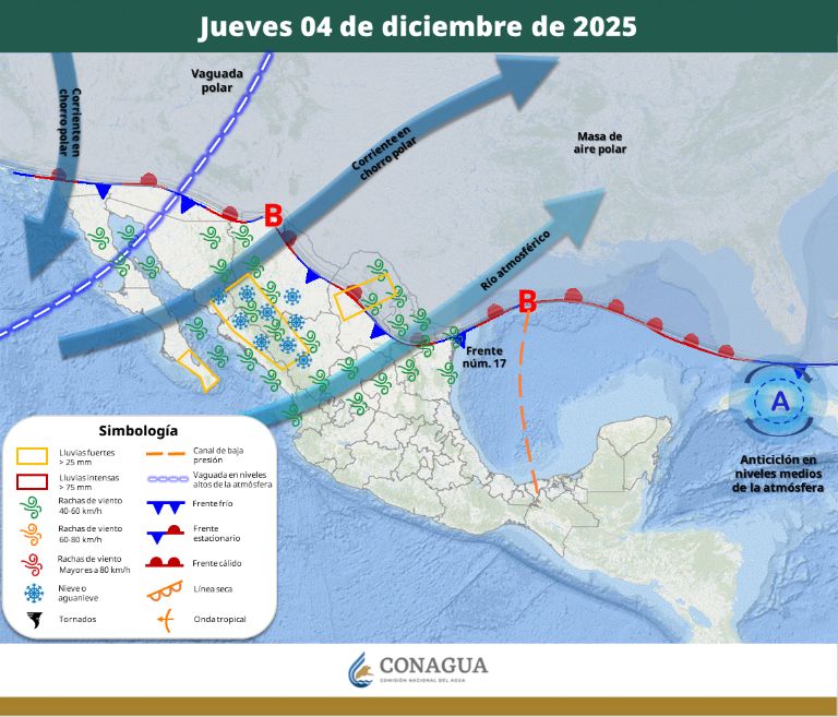 Pronóstico: Temperaturas gélidas (-10°C) y olas de frío azotarán estos estados del jueves 4 al sábado 6 de diciembre. Lista completa aquí. Pronóstico: Temperaturas gélidas (-10°C) y olas de frío azotarán estos estados del jueves 4 al sábado 6 de diciembre. Lista completa aquí.