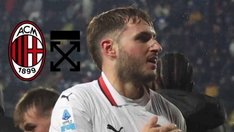 Santiago Giménez en entrenamiento con el AC Milán