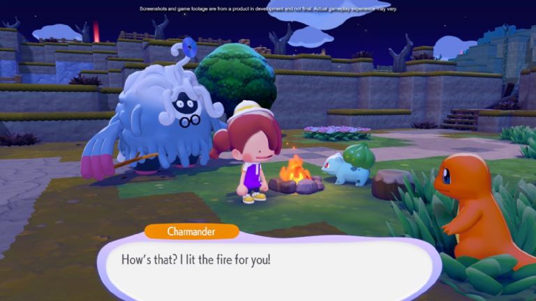 Jugadores colaborando en la construcción en Pokopia