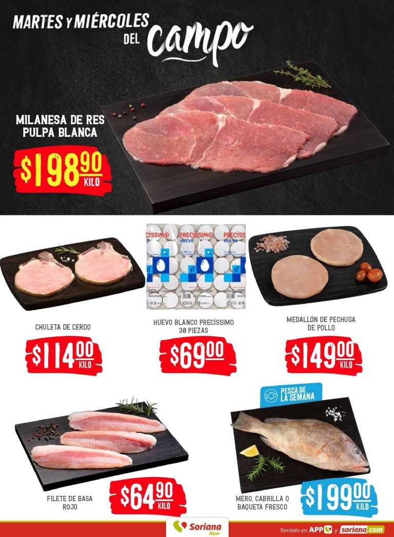 Promoción de pollo fresco en Soriana