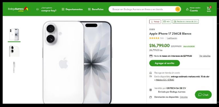 iPhone 17 con gran almacenamiento