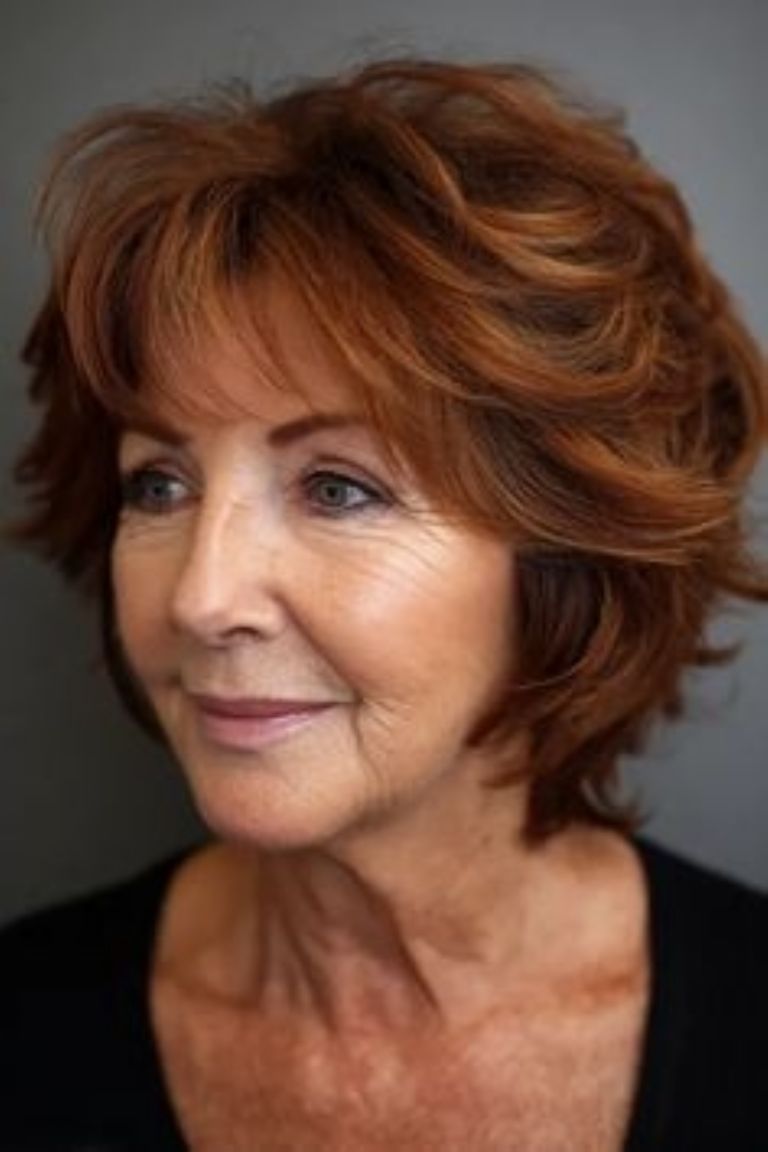 Ejemplo de cabello cobrizo suave y luminoso