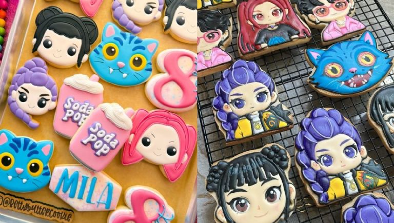 Pastel temático de Las Guerreras K-Pop