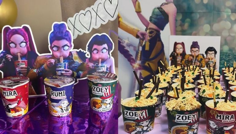Ramen temático de Las Guerreras K-Pop