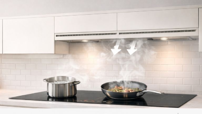 Sistema de extracción integrado en mueble de cocina