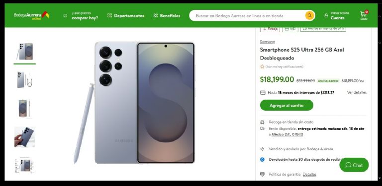 Detalles del Samsung Galaxy S25 Ultra
