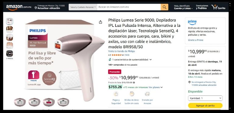 Accesorios Philips Lumea Serie 9000