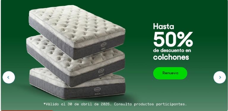 Detalle de colchón con espuma