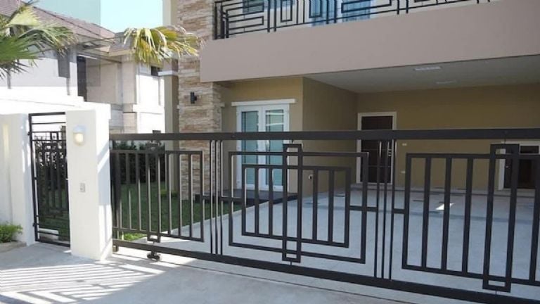Detalle de fachada moderna en México