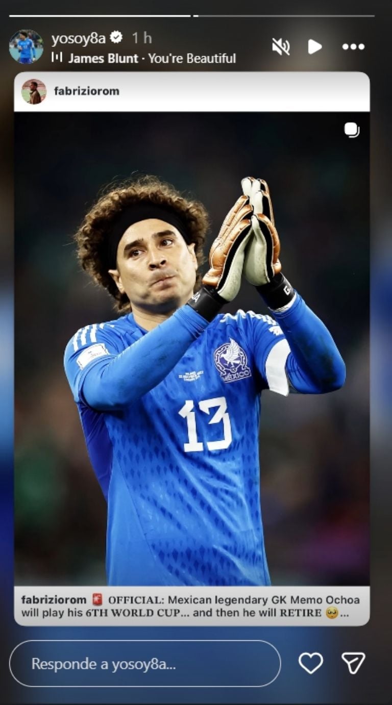 Memo Ochoa historial Copas del Mundo