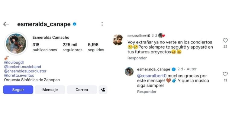 Esmeralda Camacho, Christian Nodal y Ángela Aguilar.