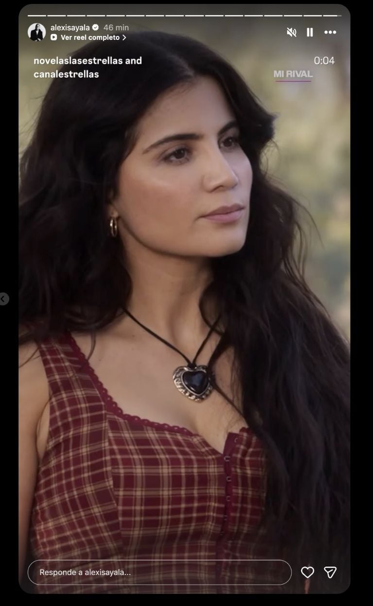 Cinthia Aparicio actuando en la telenovela 'Mi Rival'