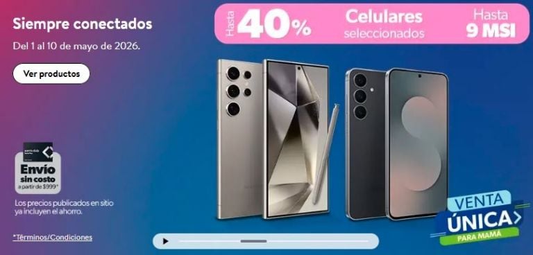 Descuento smartphones Sam's Club Mayo