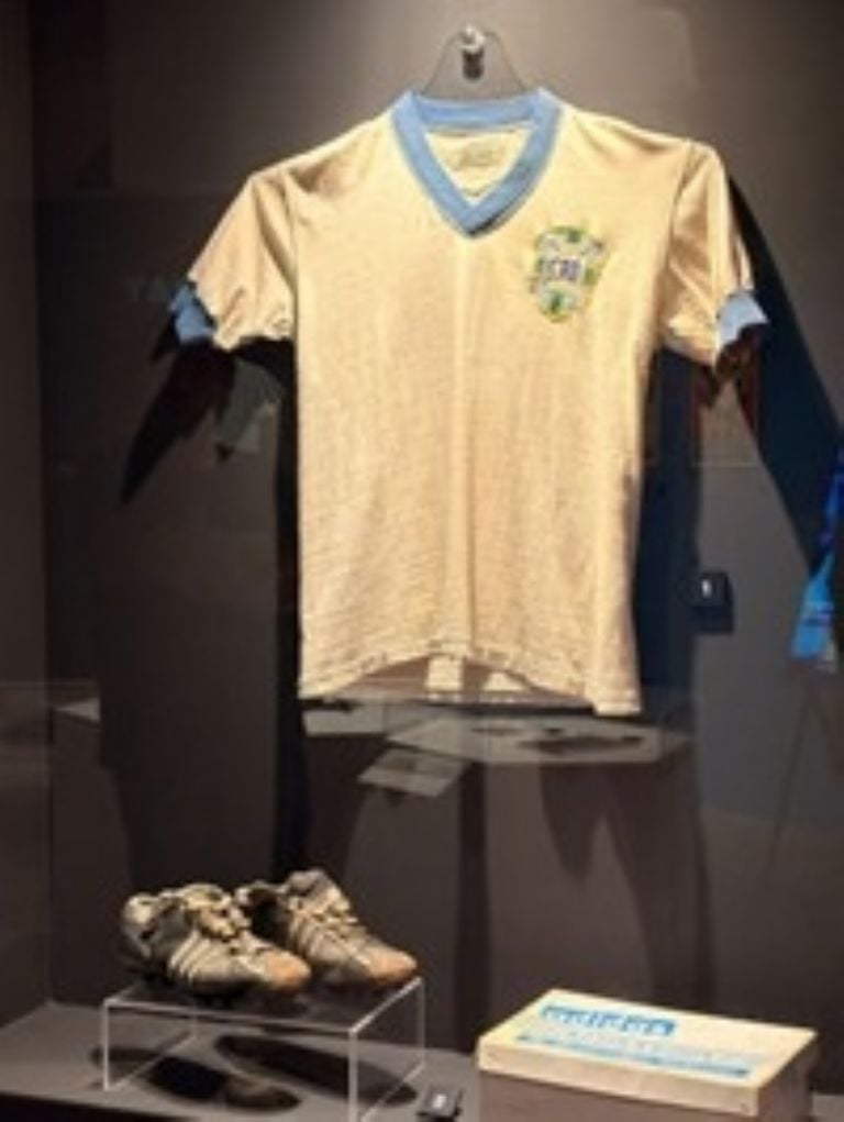 Camisetas de fútbol históricas en exhibición