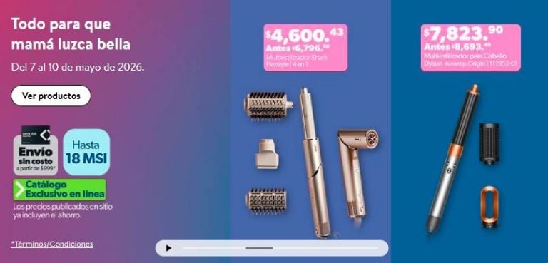 Meses sin intereses en productos de belleza Sam's Club