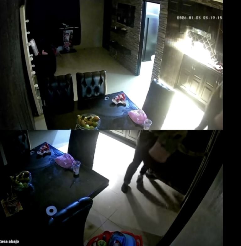 Atleta de fuerza: agresión a ex pareja, video prueba.