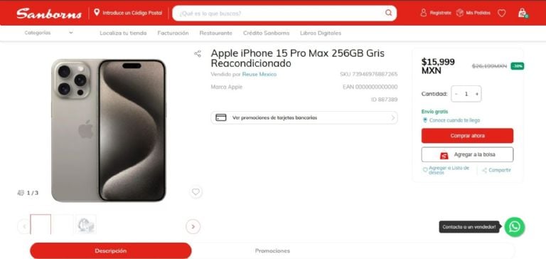 Embalaje de productos reacondicionados