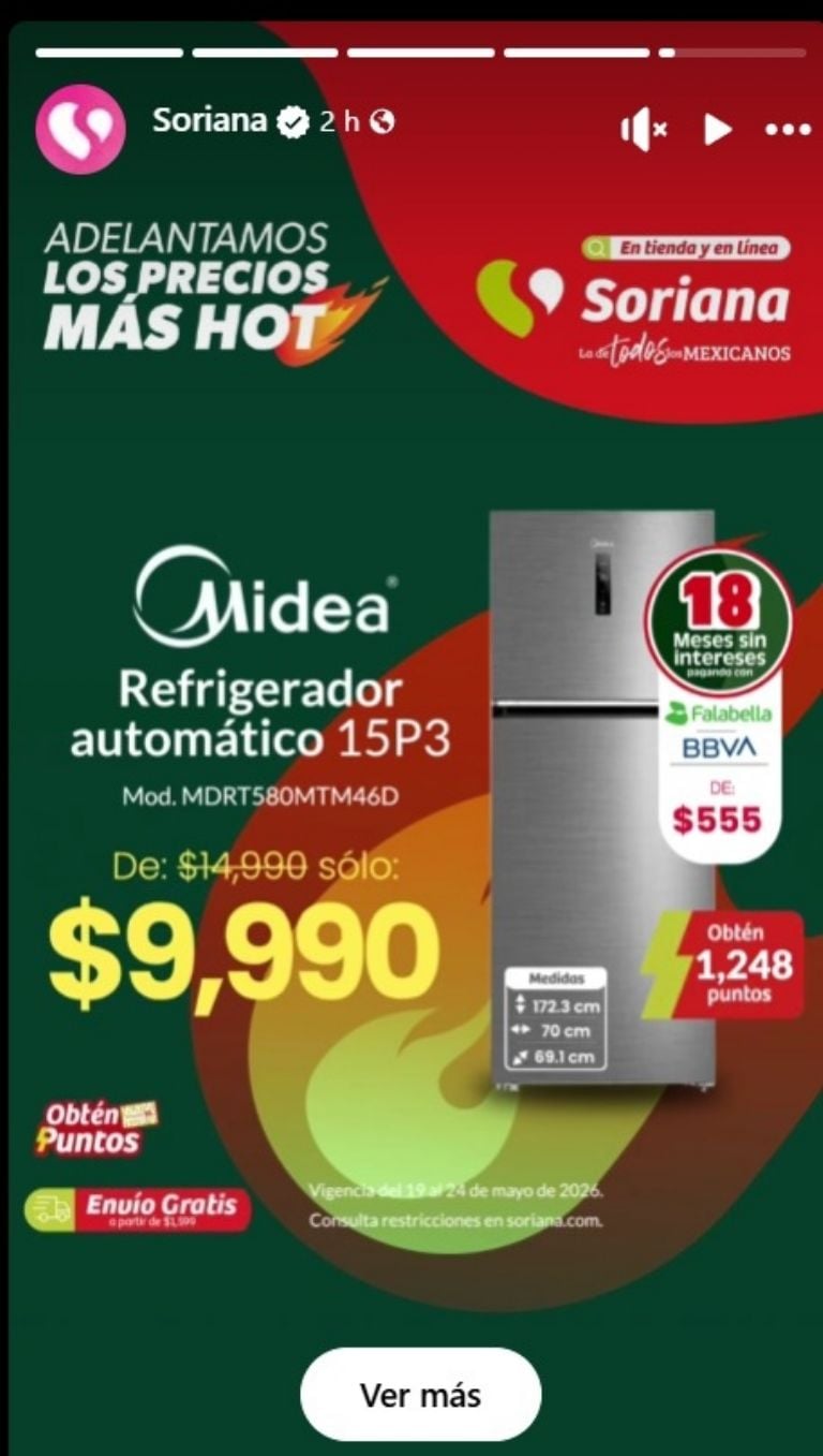 Pantallas Soriana: Promo imperdible hoy.