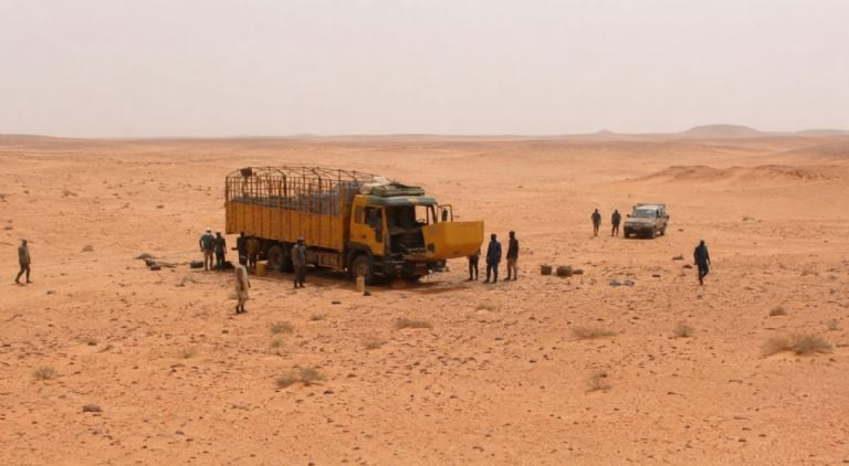 Paisaje desértico del Sahara