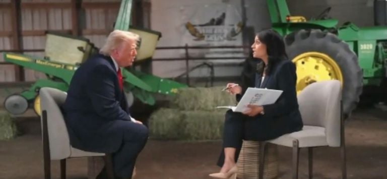 Trump: entrevista tensa, arremete contra entrevistador.