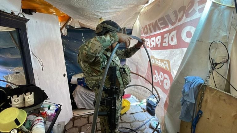 Ecatepec: +100 tomas de agua ilegales eliminadas en 2026.