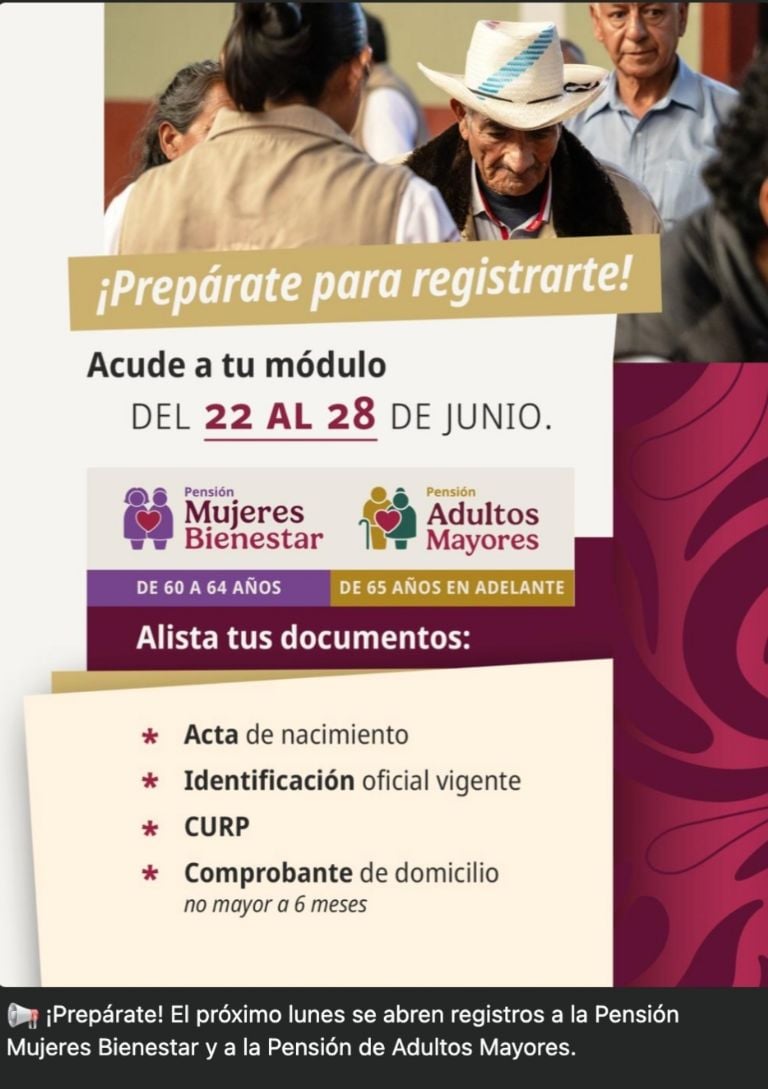 beneficiarios pension bienestar mexico