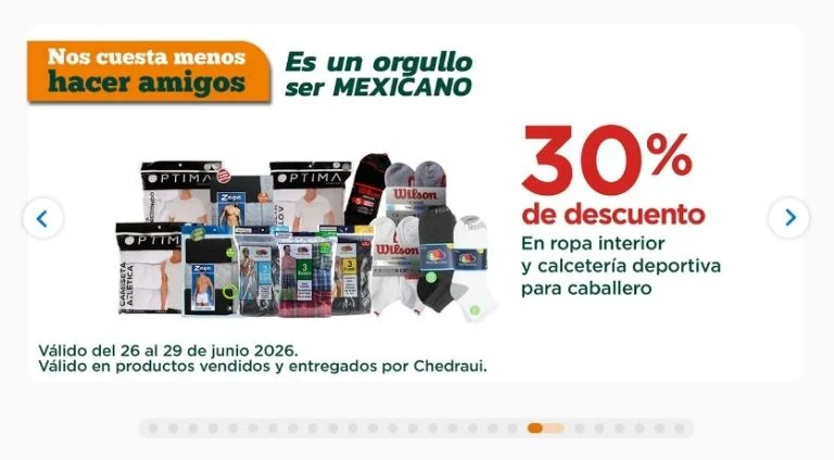 Catálogo de ofertas en ropa para caballero Chedraui