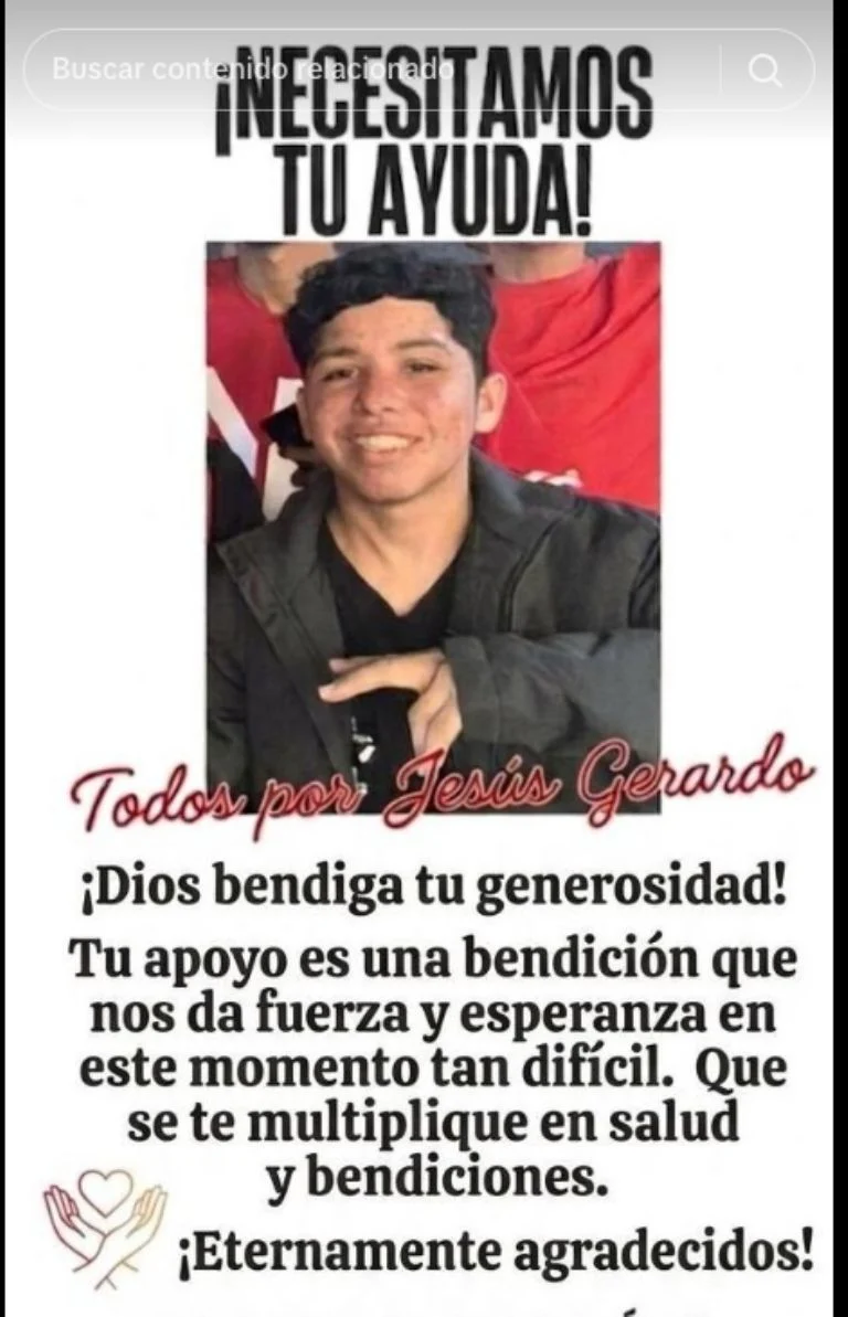 La familia de El servidor pide apoyarlo para que mejore su estado de salud