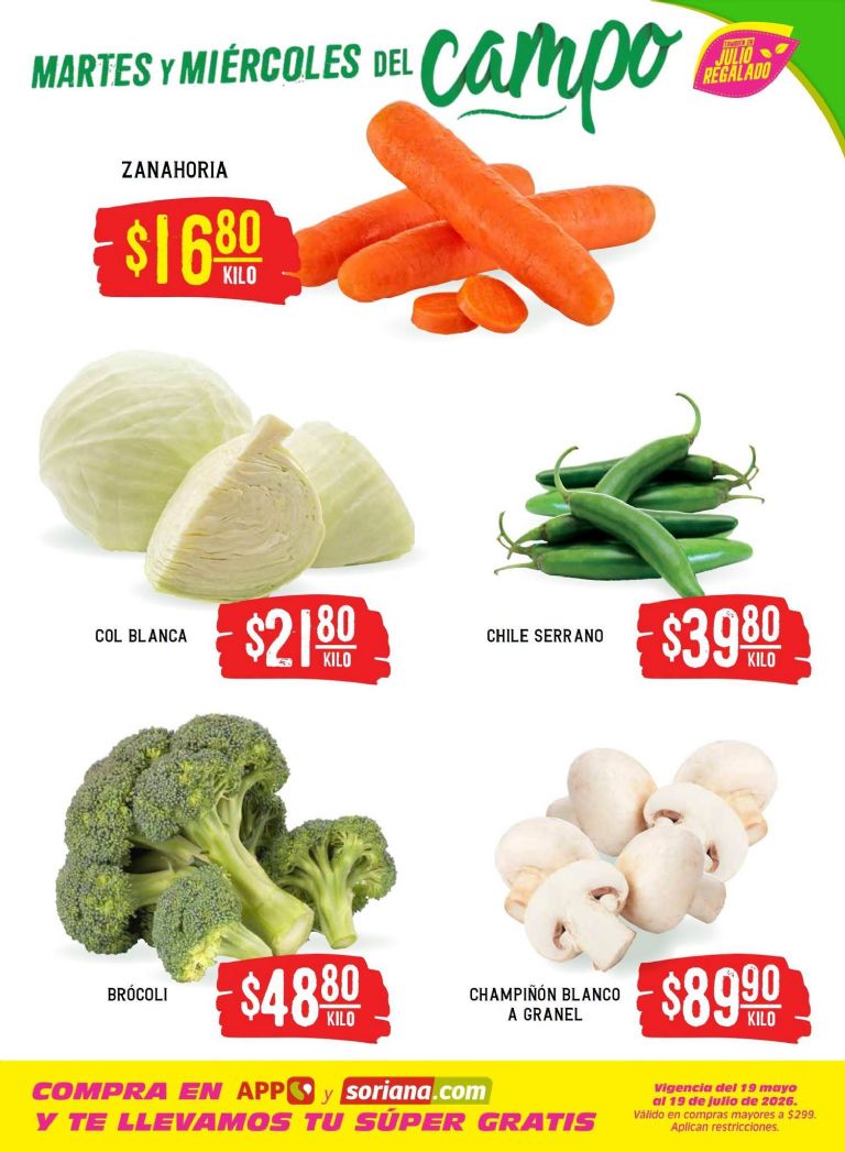 Ofertas en carne, pollo y pescado Soriana