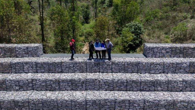 Presas de gavión en Sierra de Guadalupe: control y captación (INFOGRAFÍA)