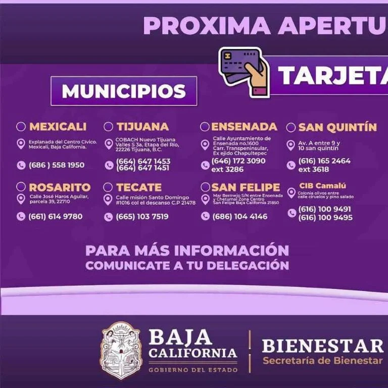 Registro Tarjeta Violeta Baja California