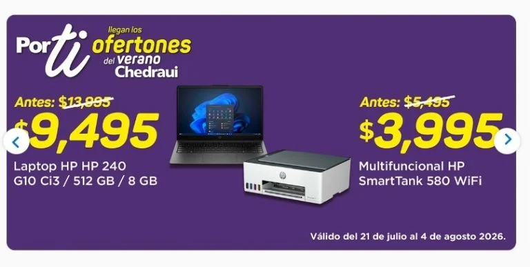 Laptops y periféricos Chedraui
